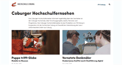 Desktop Screenshot of coburger-hochschulfernsehen.de
